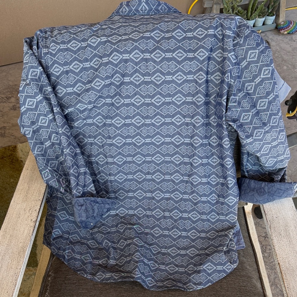 Pendleton Navy Diamond Pattern Shirt - image 3